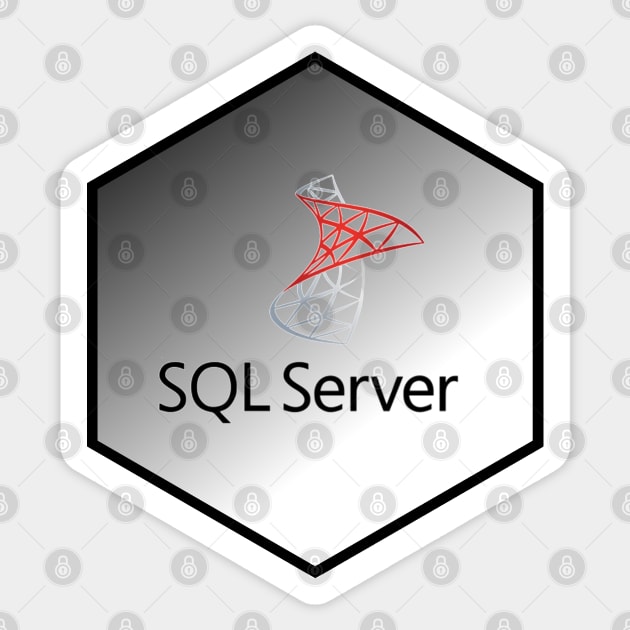 sql server hexagonal Sticker by yourgeekside